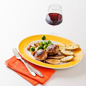 Älgfärsbiffar med kumminpotatis