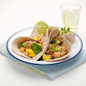 Laxceviche i tortillabröd