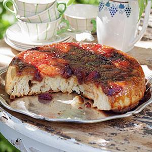 Butterkaka med plommonkola
