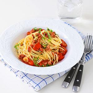 Spagetti med salsiccia