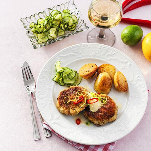 Räkbiffar med citronsmör