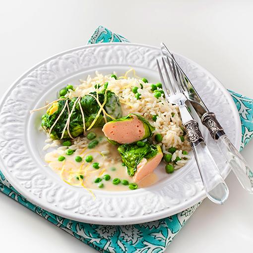 Laxknyten med citronsås