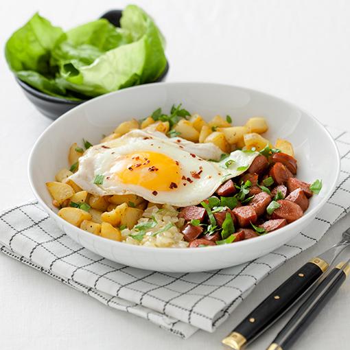 Pyttipanna med merguez