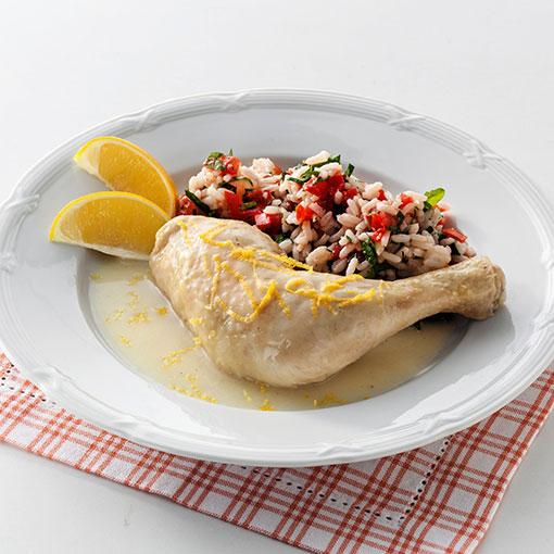 Citronkyckling med tabboulehris