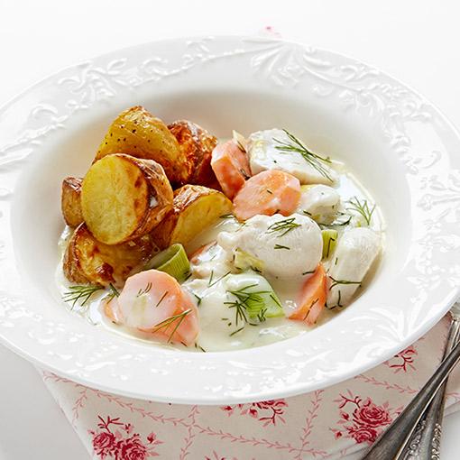 Dillkyckling med potatis