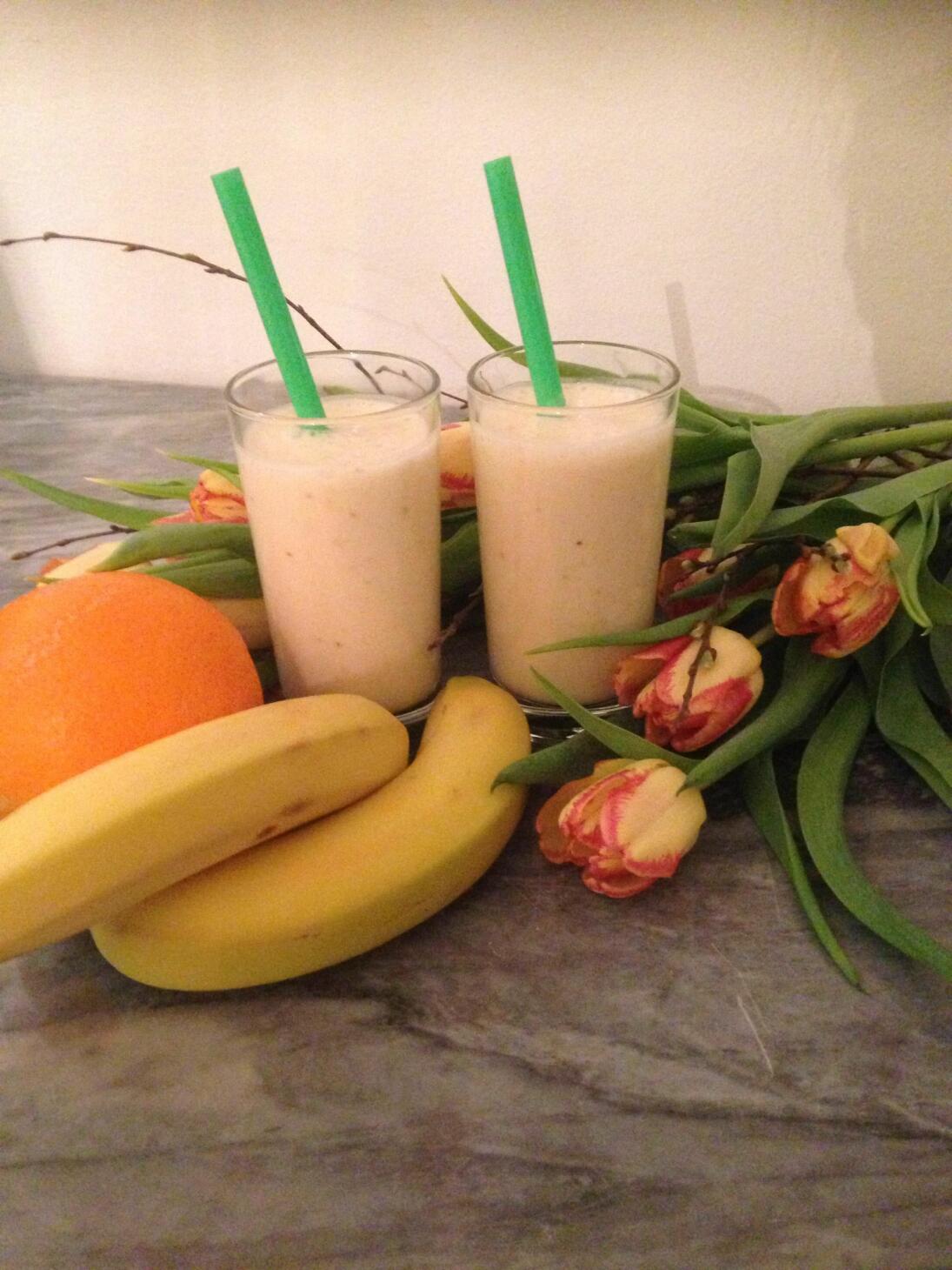 Apelsin & banan smoothie