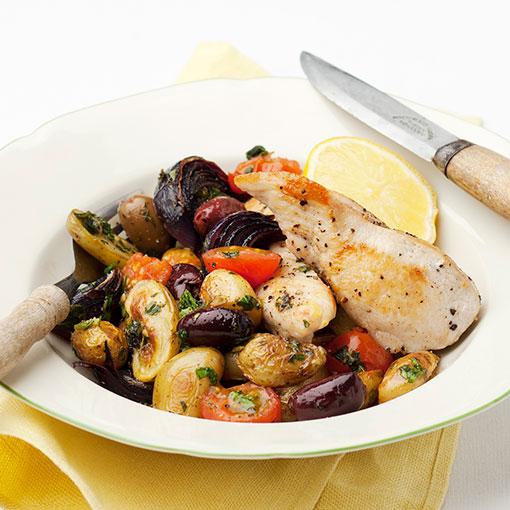 Kycklingfilé med ugnsrostad potatis