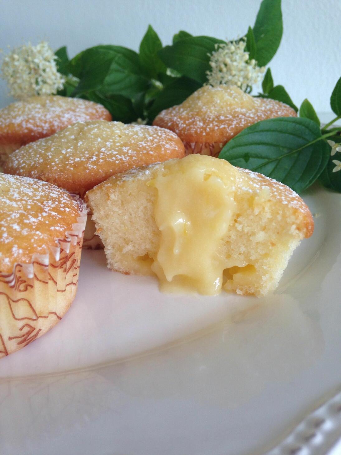 Citronmuffins med lemon curd fyllning