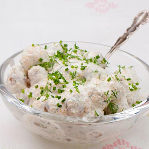 Potatissallad med löjrom