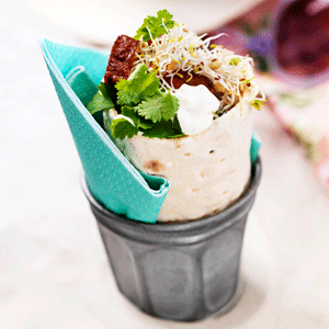 Asiatisk wrap med tofu