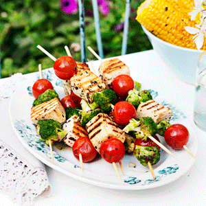 Grillade tofuspett