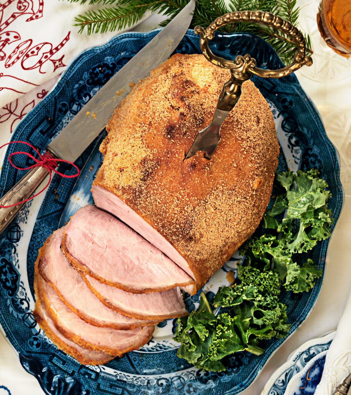 Julskinka senapsgriljerad