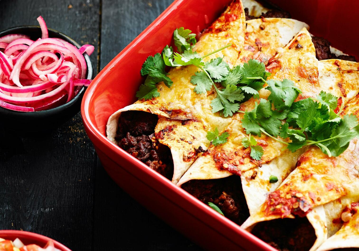 Enchilada  med chilifyllning