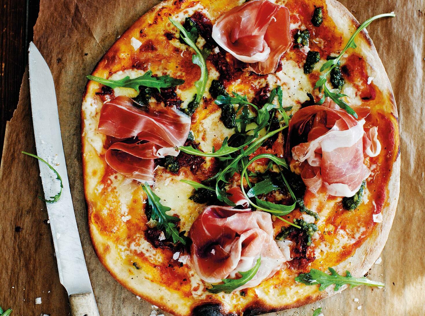 Pizza Jubileum med pesto