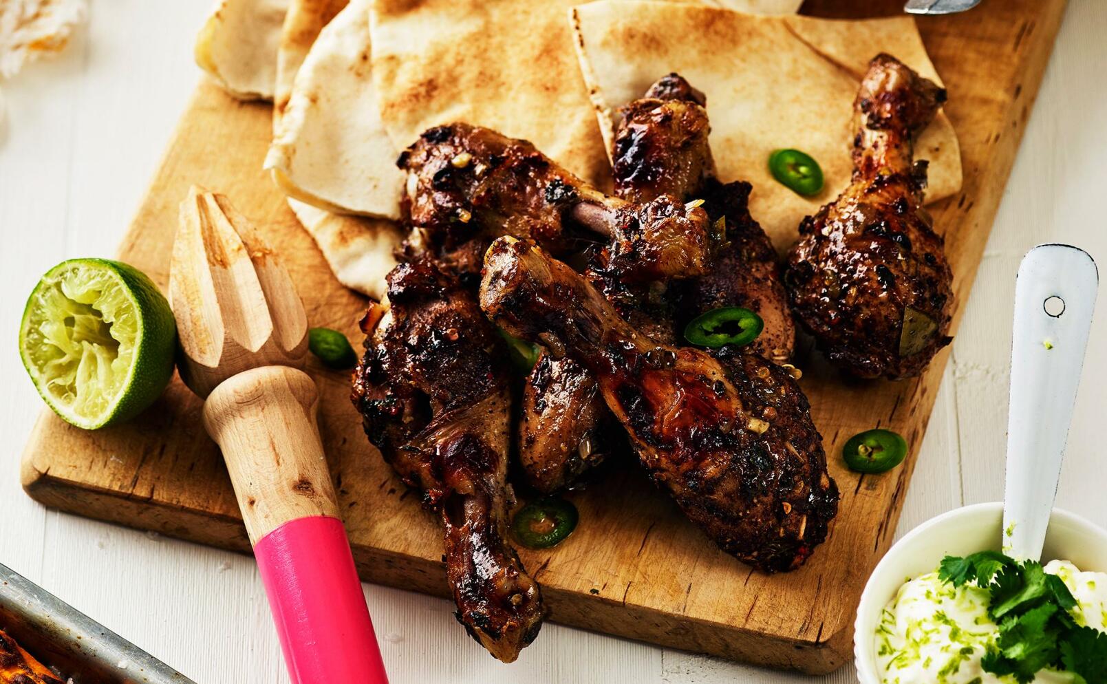 Kycklingklubbor med jerkkrydda