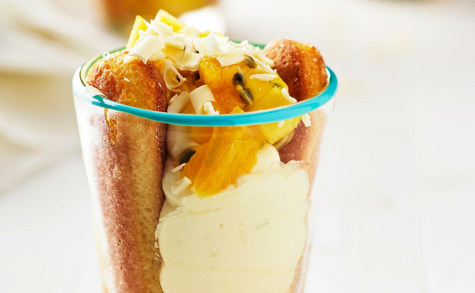 Exotisk tiramisu med passionsfrukt