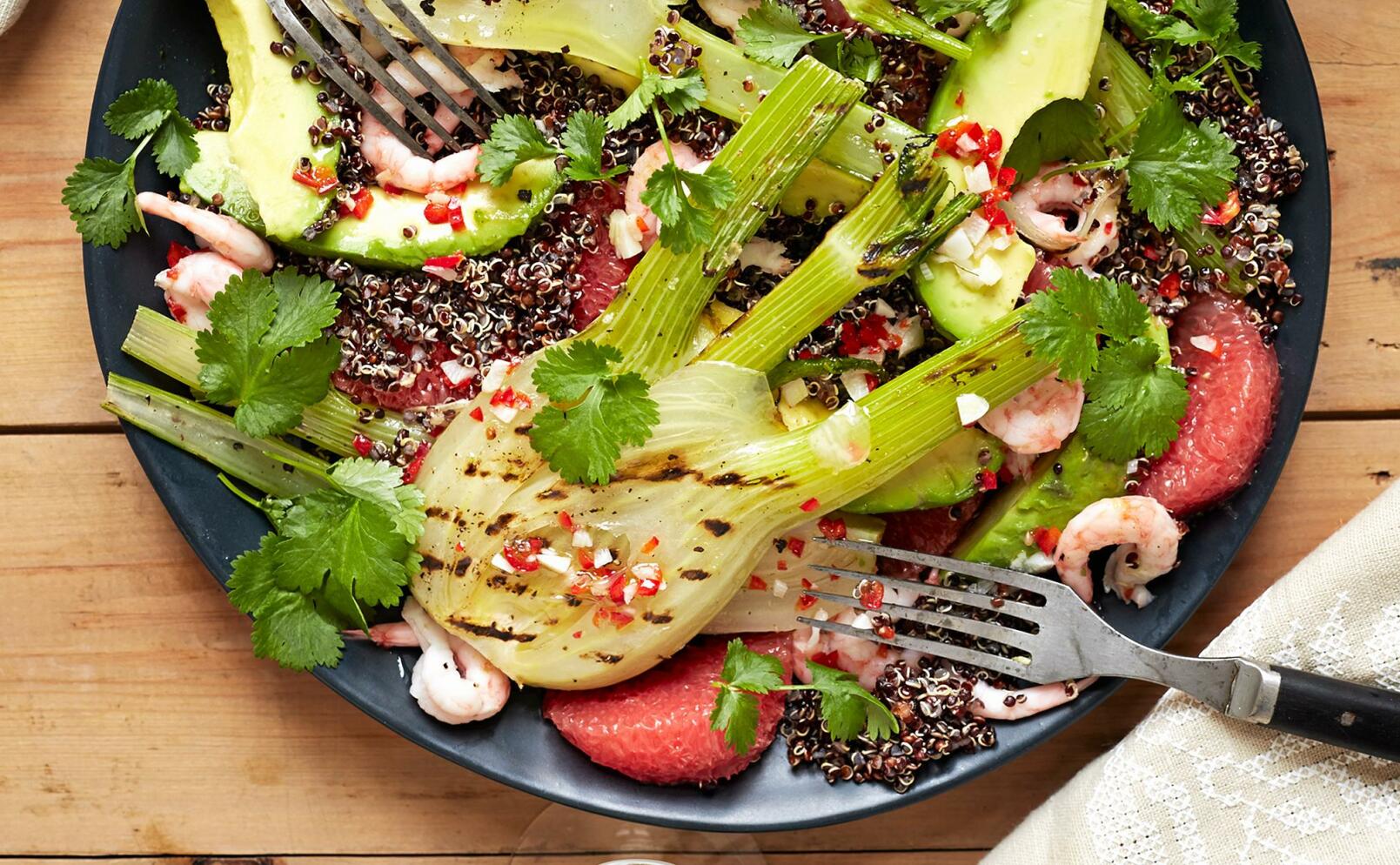 Grillad fänkål med quinoa