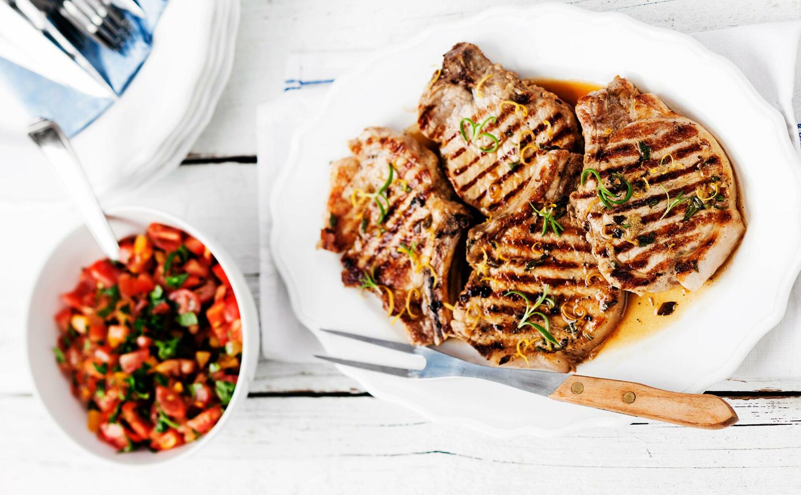 Fläskkotlett grillstekt
