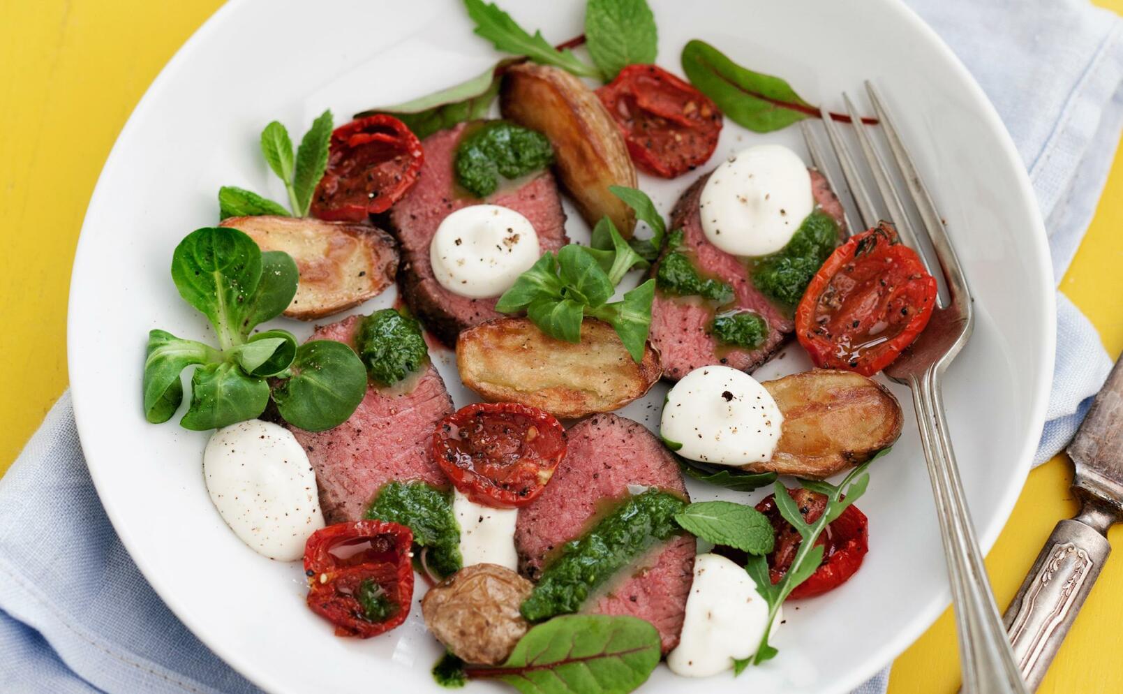 Lammytterfilé med rostad potatis