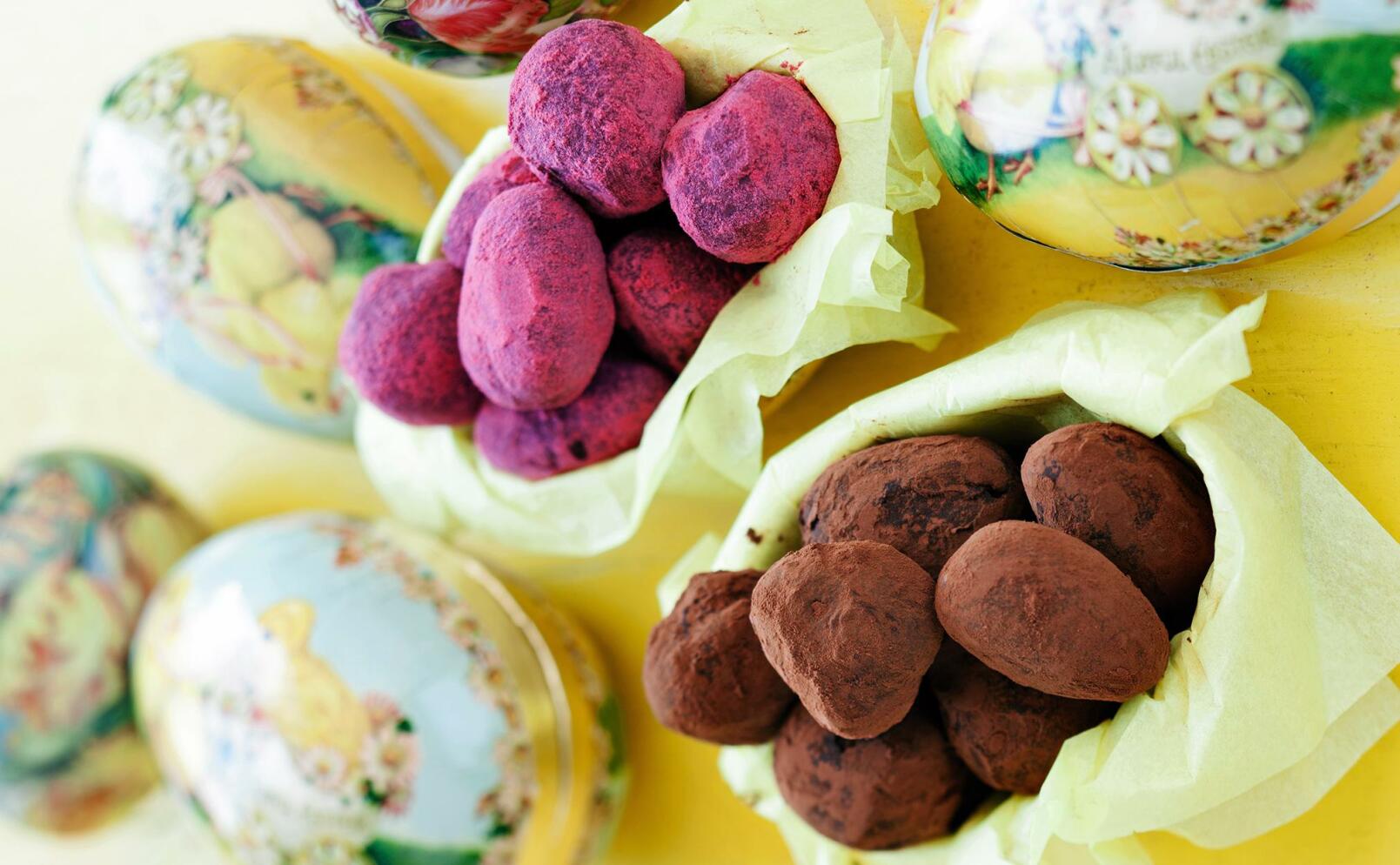 Chokladtryffel med hallon