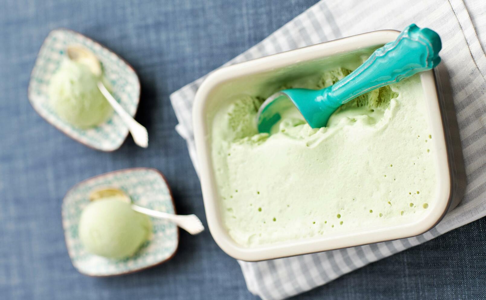Matchaglass med lime