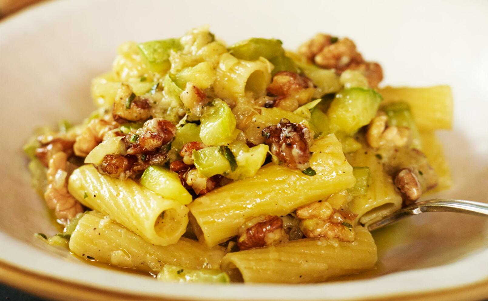 Rigatoni med valnötter