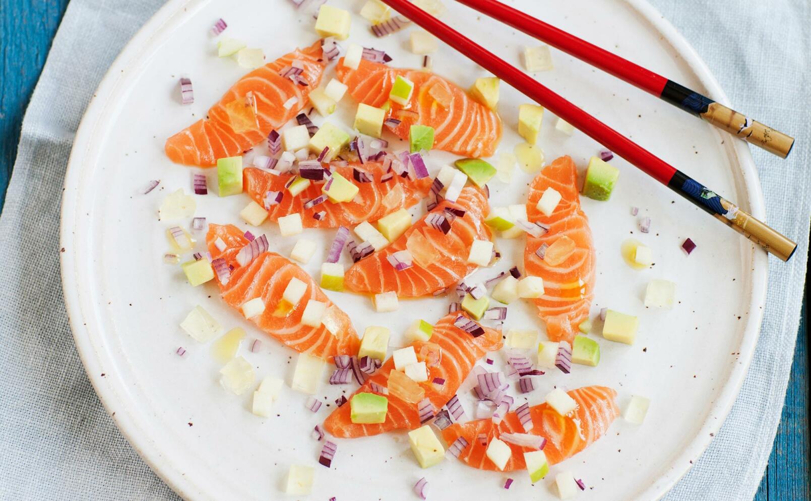 Laxcarpaccio med citrongelé