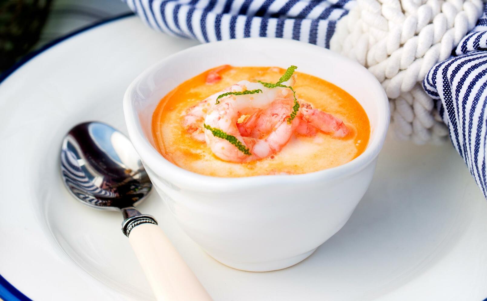 Räksoppa med lime