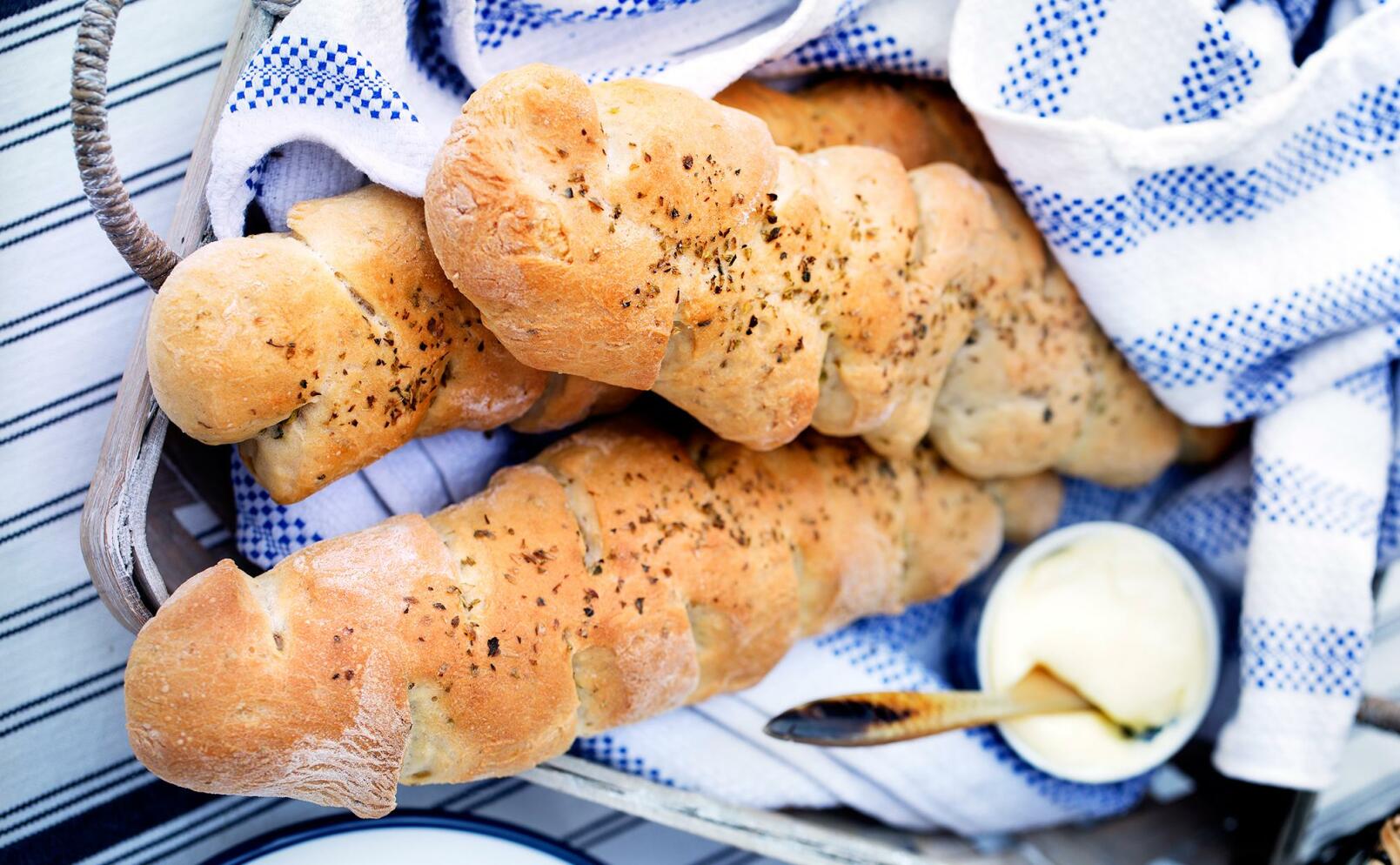 Brytbröd med oregano