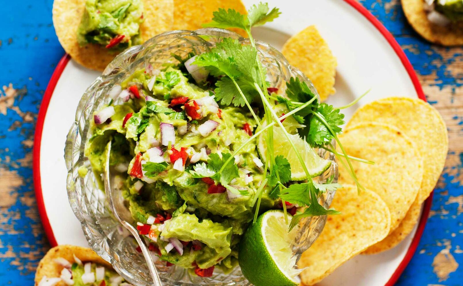 Guacamole med nachos