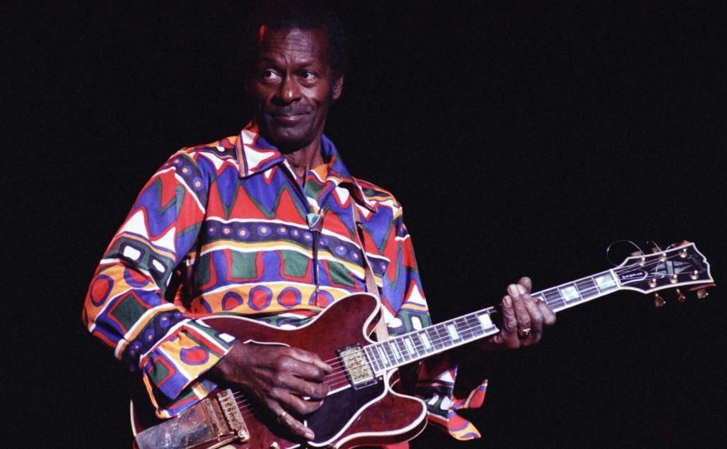 Chuck Berry spelar i Minnesota 1990 Foto: Getty