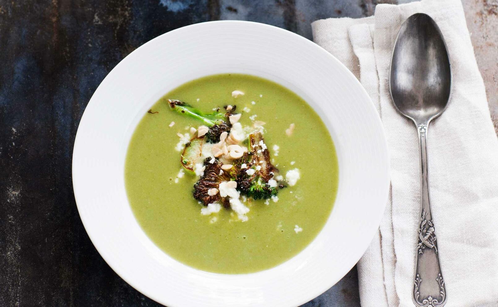 Broccolisoppa med fetaost