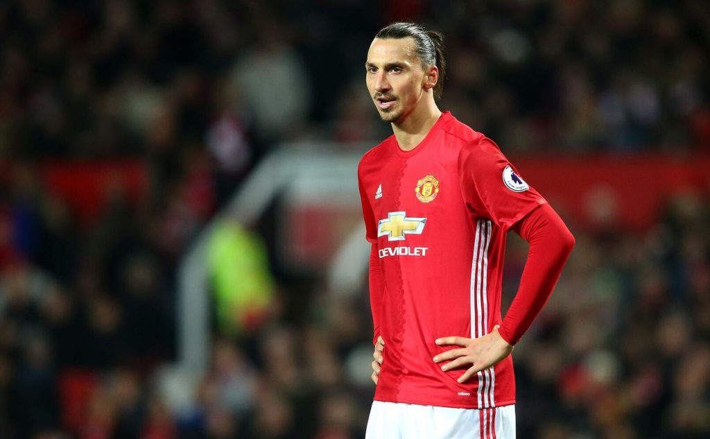 Zlatan i Manchestertröjan. Foto: Getty