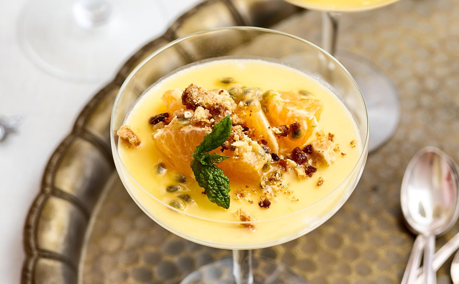 Pannacotta med passionsfrukt