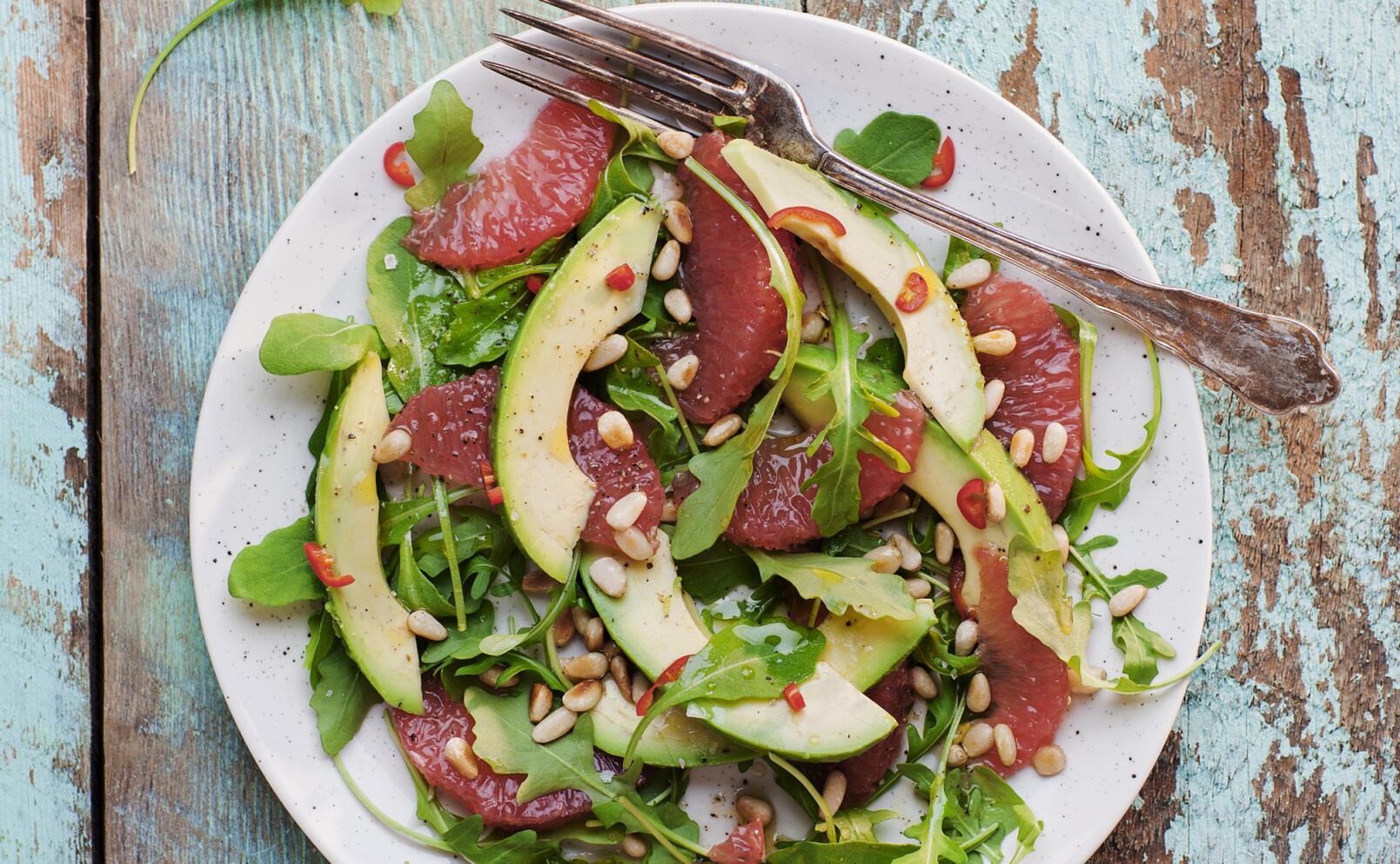 Avokadosallad med grapefrukt