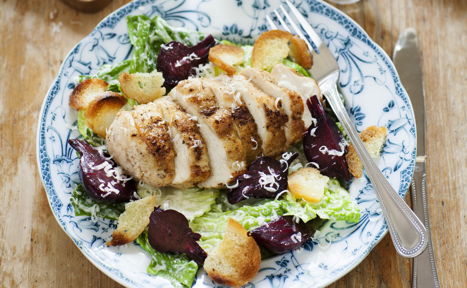 Kycklingsallad med parmesan