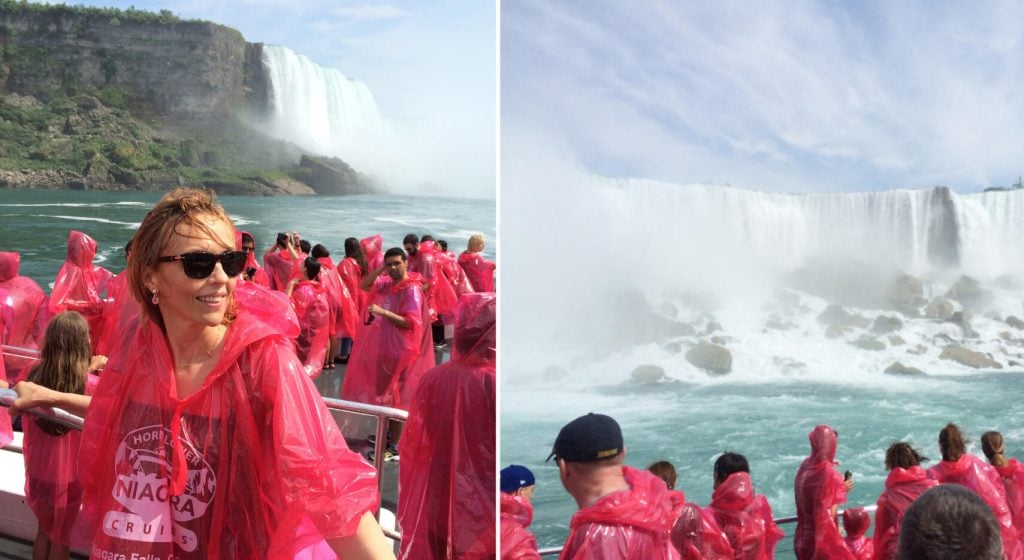 Under veckorna i Kanada såg Loane Olsson de mäktiga Niagarafallen. Foto: Privat