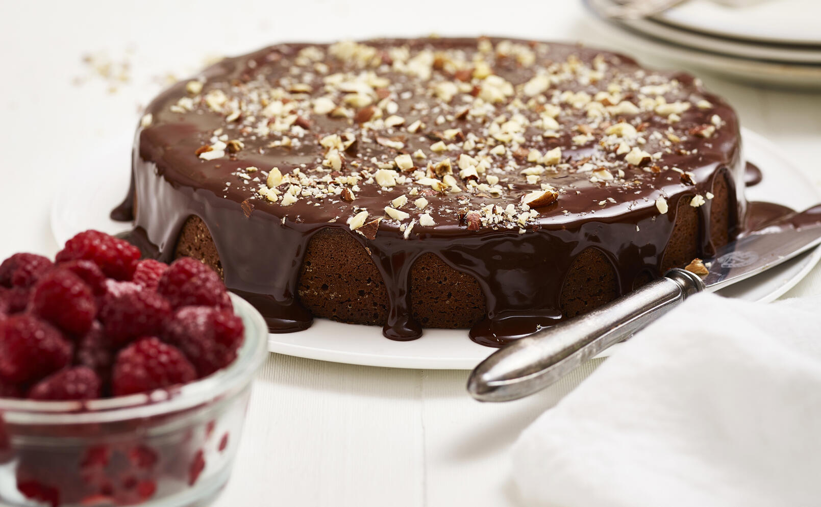 Chokladkaka med hasselnötter