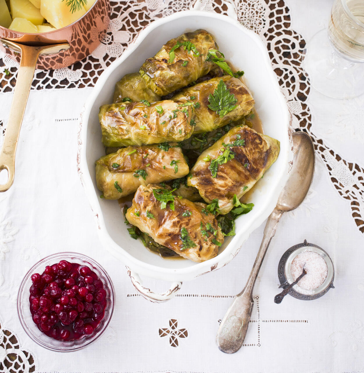 Kåldolmar med potatis