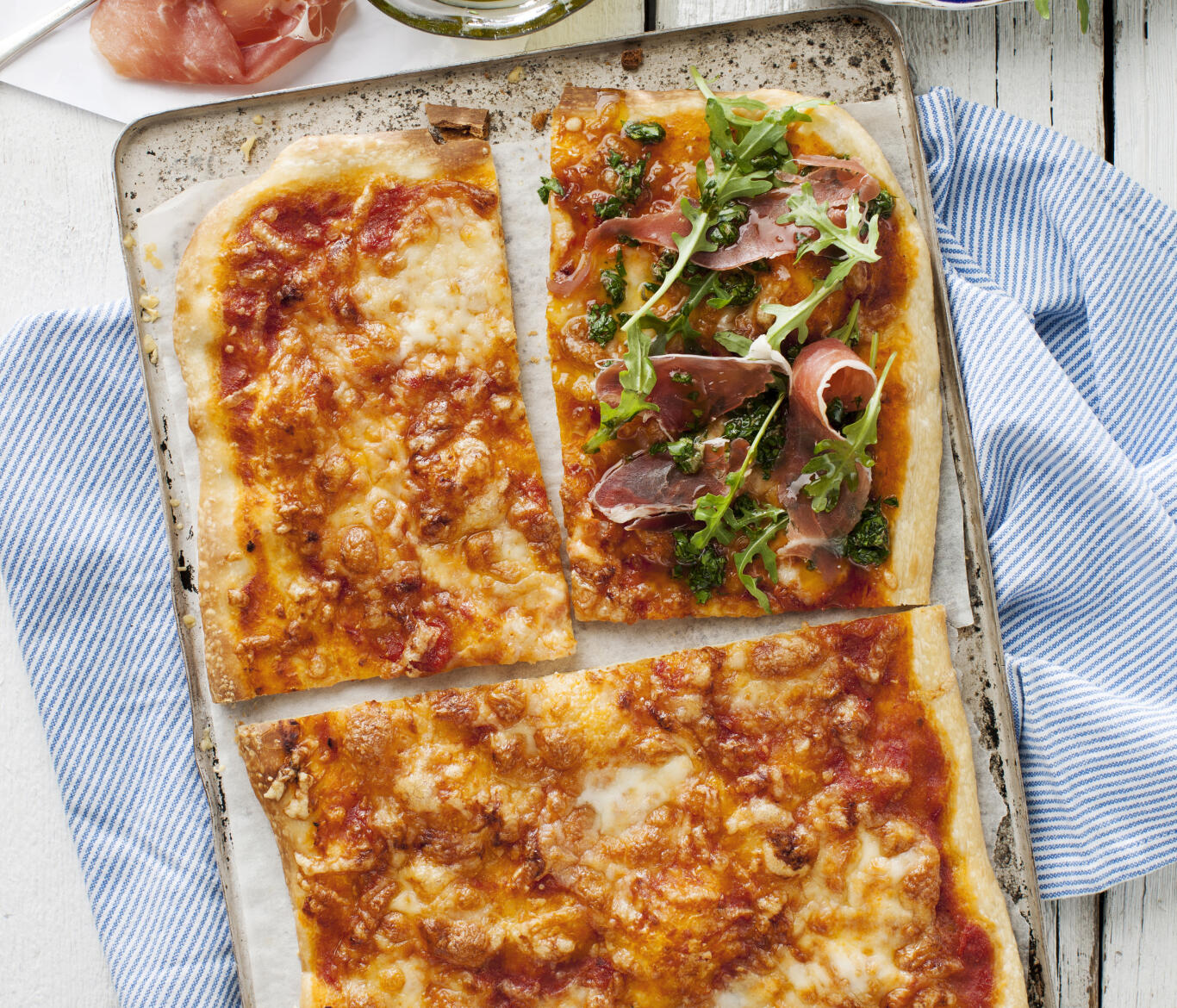 Mozzarellapizza med salsa verde