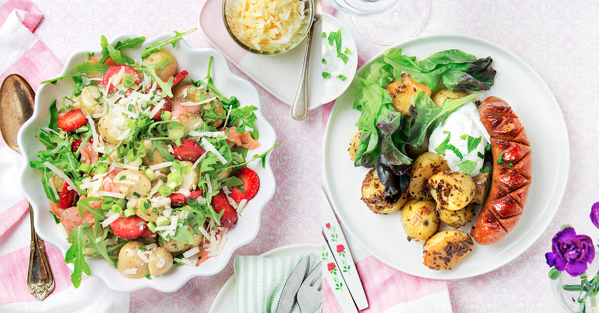 3 somriga recept med färskpotatis i huvudrollen