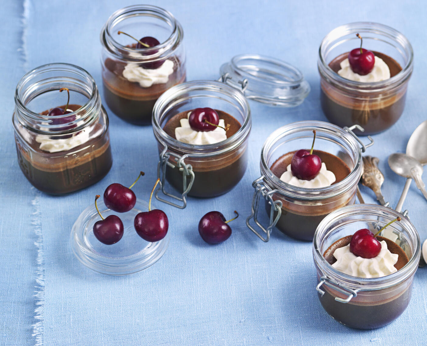 Chokladpannacotta med färska bär