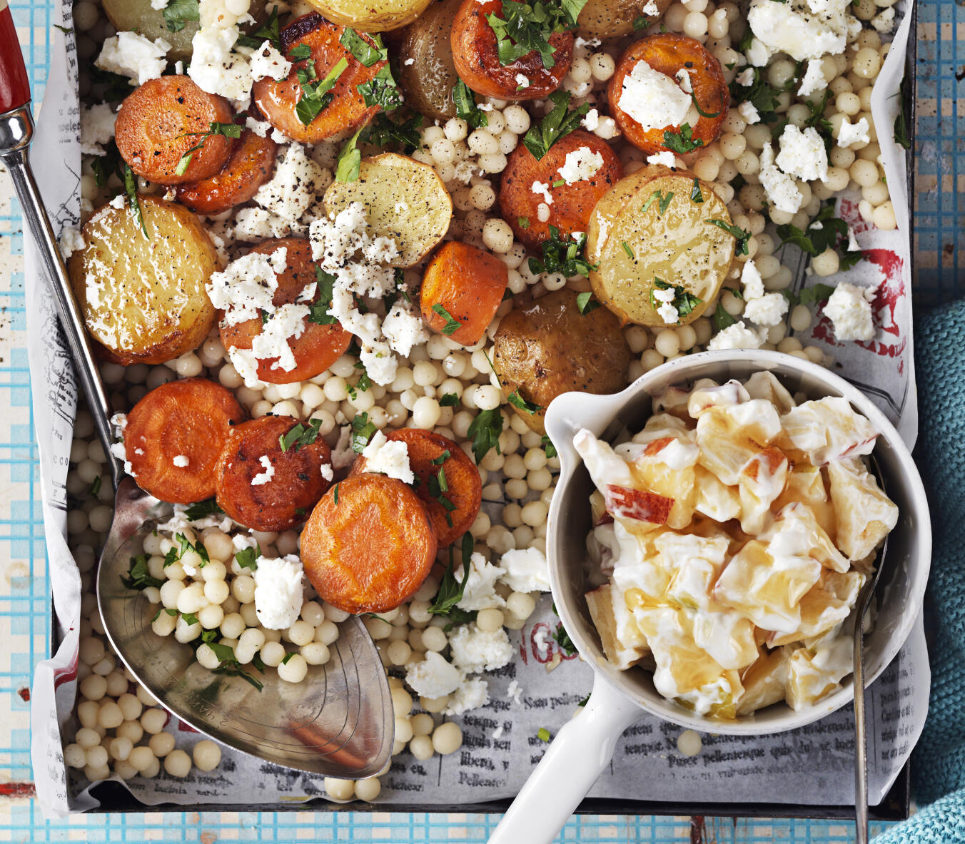 Rostade morötter med couscous