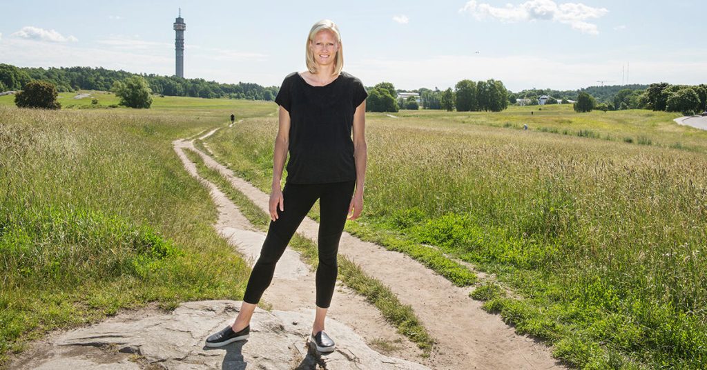 Carolina Klüft är noga med att göra skillnad på privat och offentligt och gillar inte att exponeras.