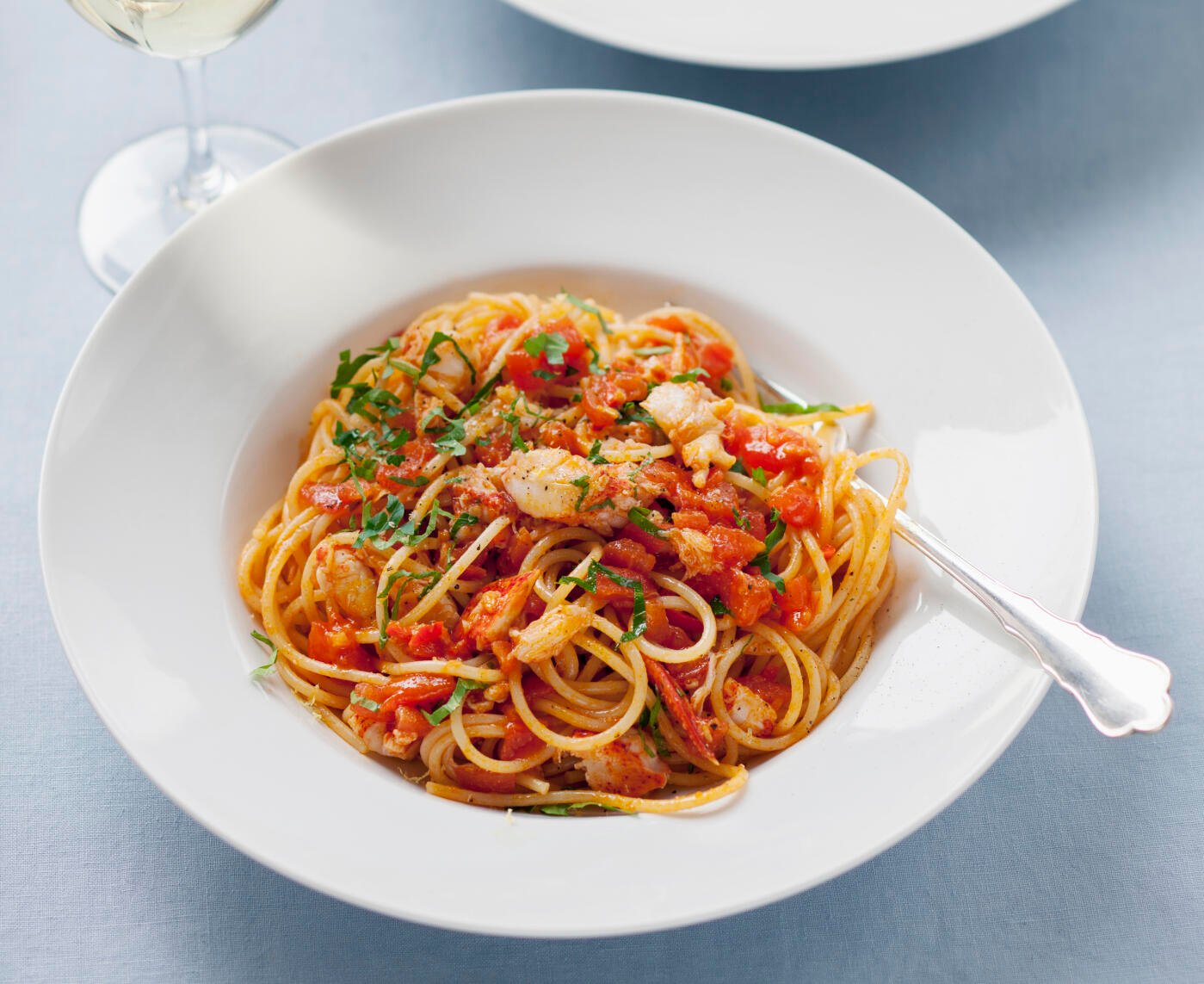 Hummerpasta med chili