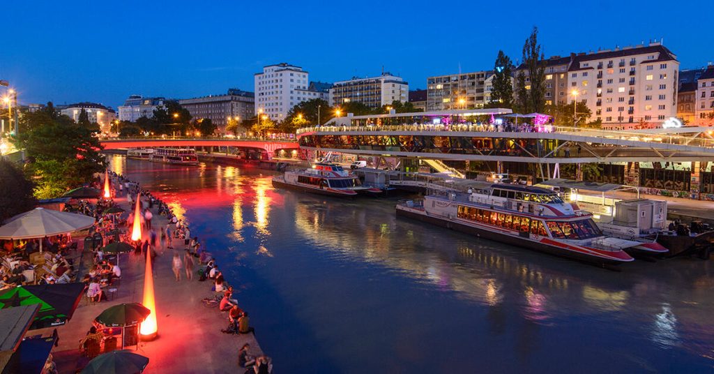 Donaukanalen genom Wien. Foto: Volker Preusser