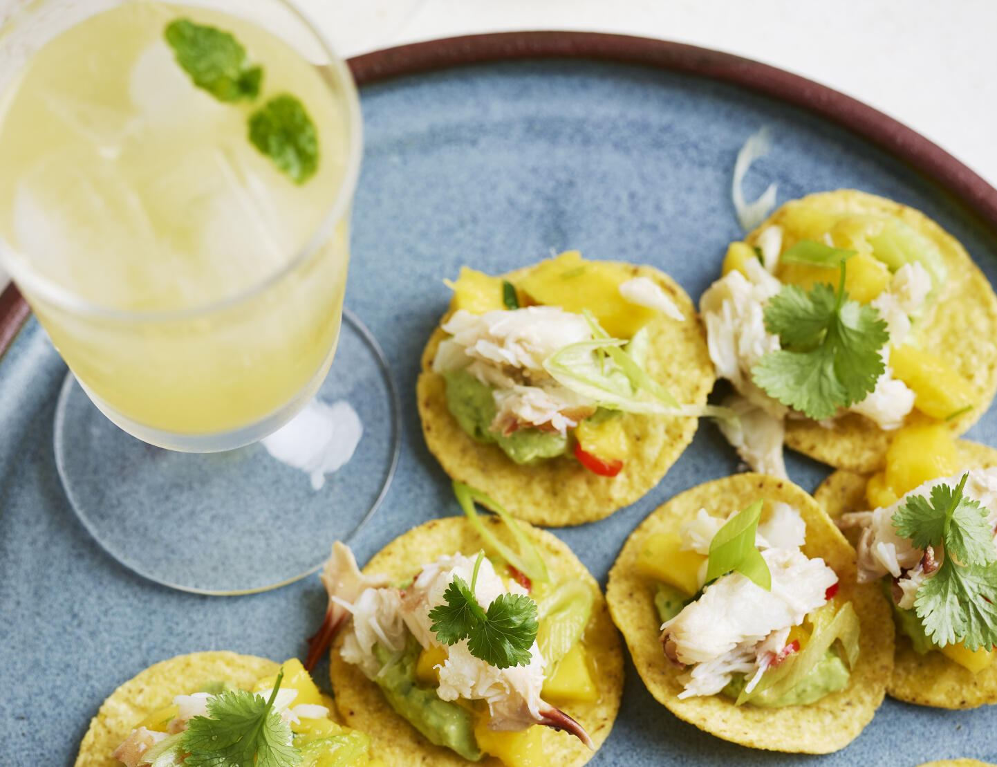 Nachos med krabba