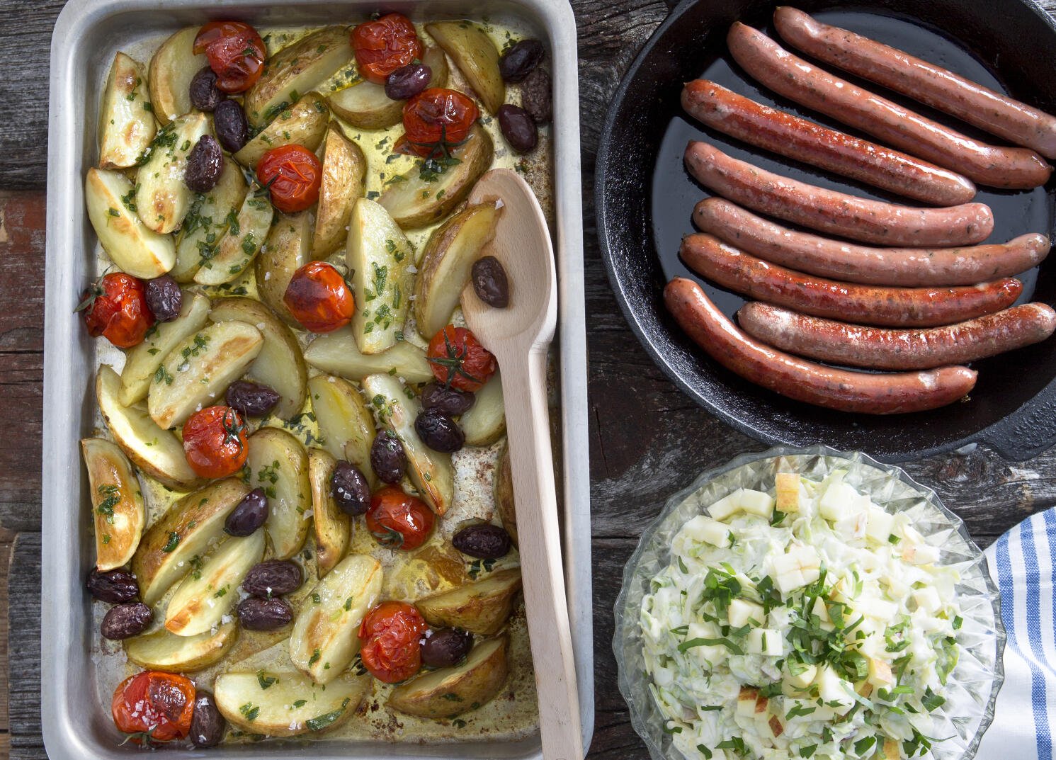 Varm potatissallad med merguez