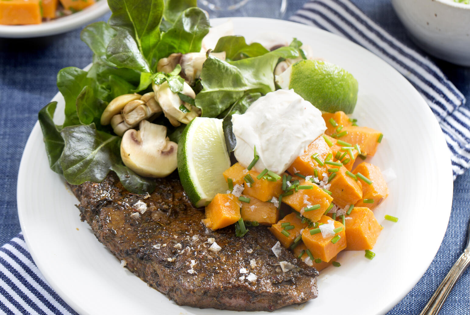 Cajunbiff med sötpotatis