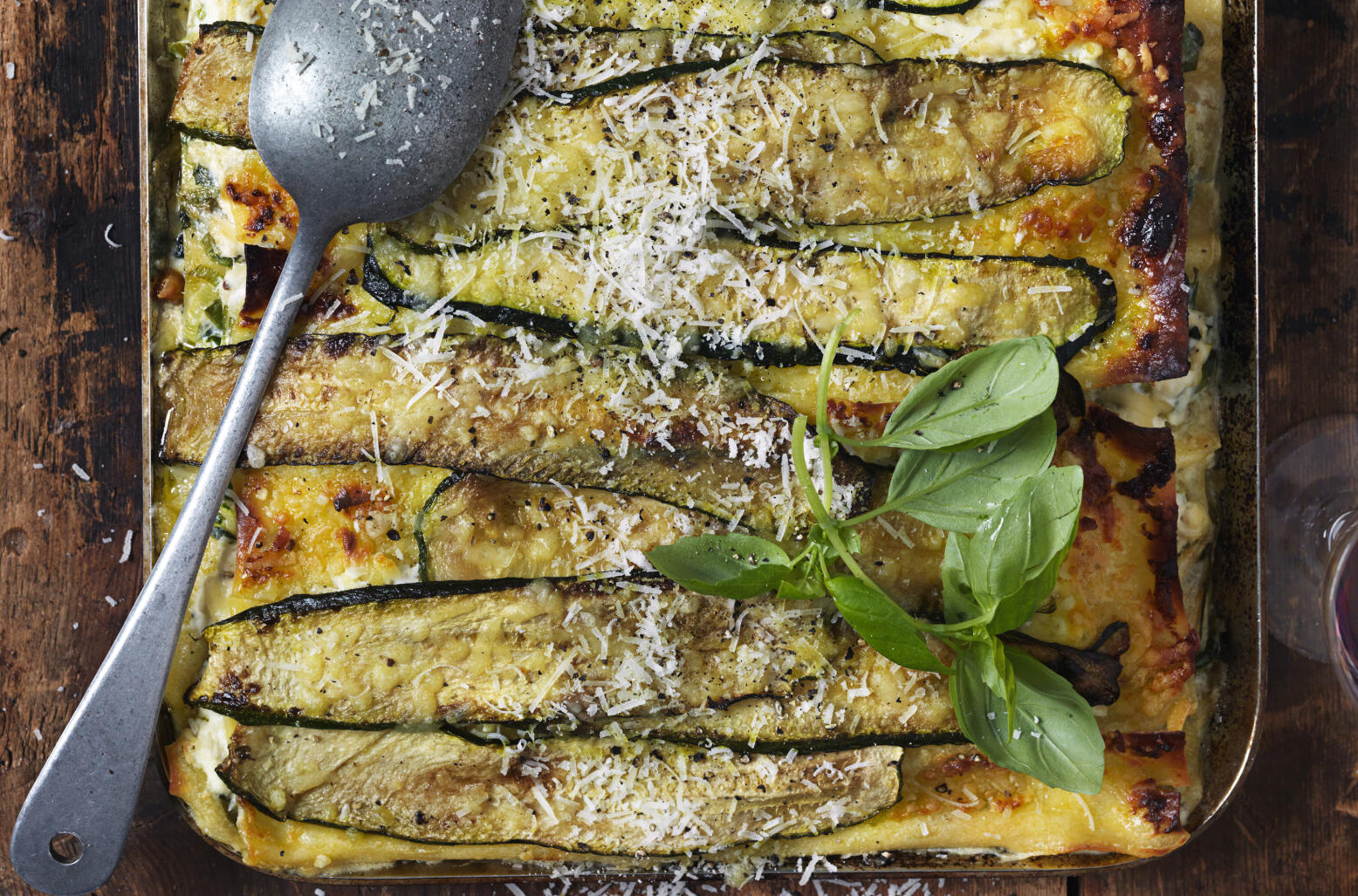 Grön lasagne med squash